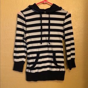Striped Pullover Hoodie
